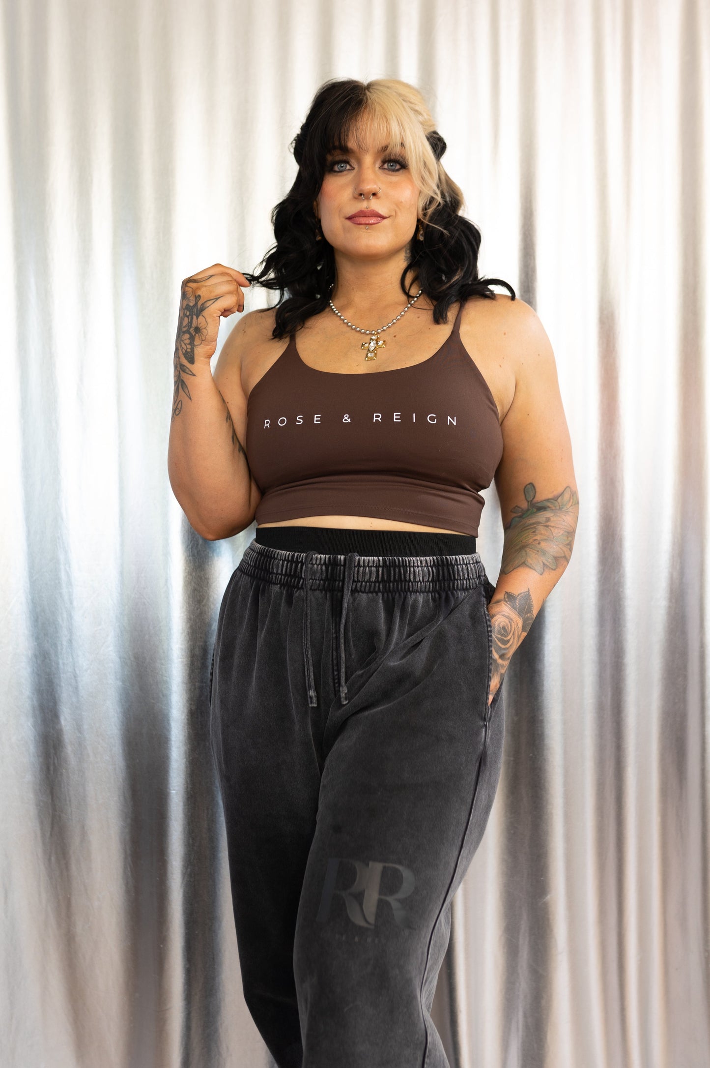 *NEW* Vintage Washed Waist Pants (BLACK LOGO)