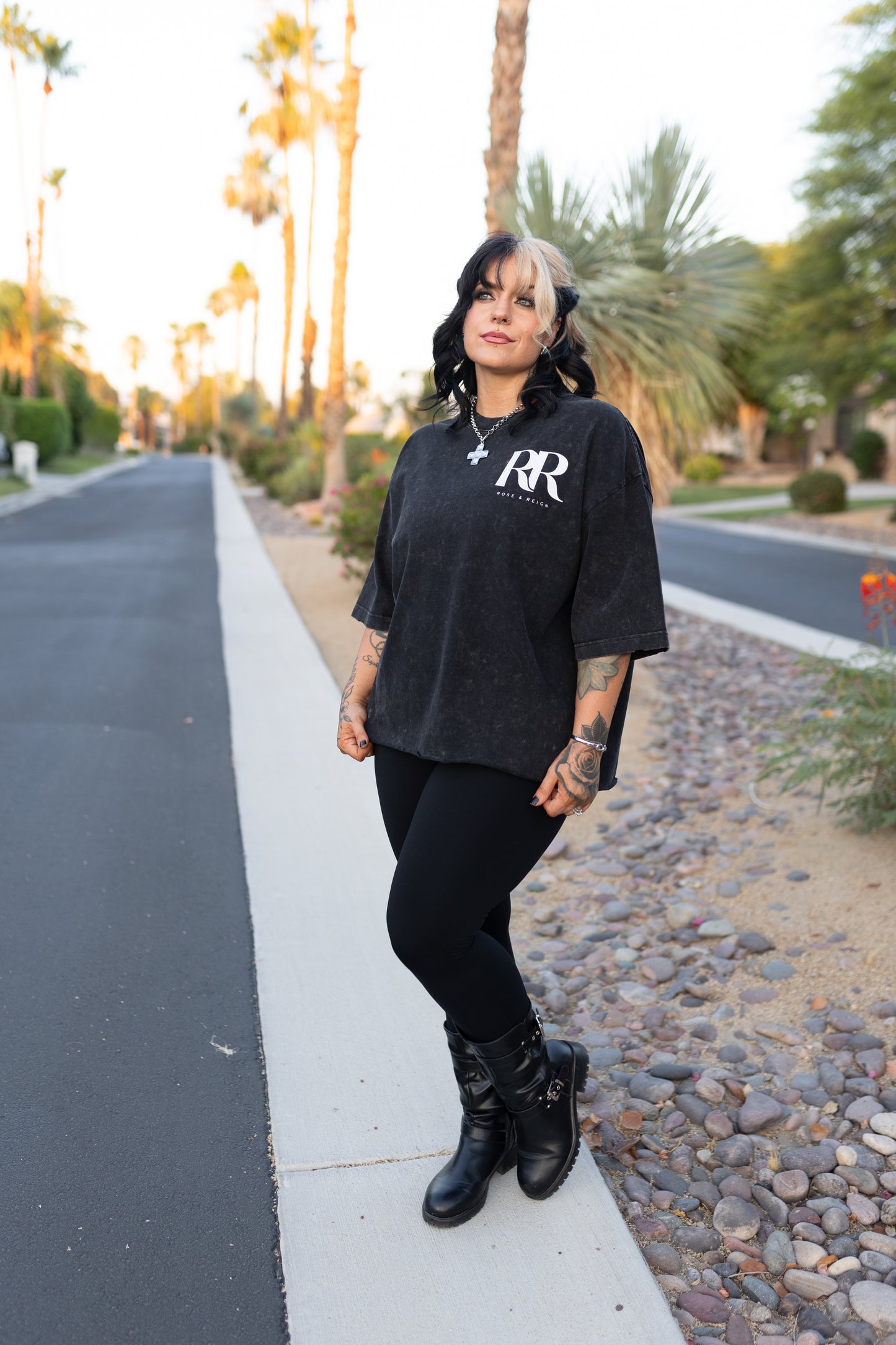 *NEW* Snow Wash Raw-Hem Tee